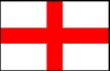 The flag of England, the dominant kingdom of southern Britain