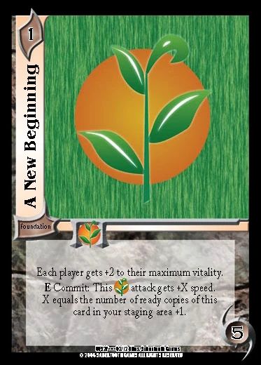 UFS2P Foundation of Power for Life: A New Beginning. A brief look at this card summarizes what Life is known for.