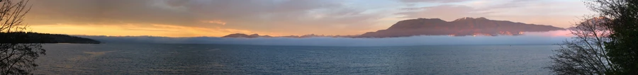 Vancouver's skyline, temperature inversion