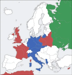 World War II map animation