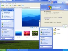 A typical Windows XP desktop.