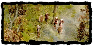 Geralt with his Scoia'tael posse