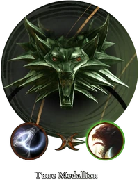Medallion tuned to detect monsters