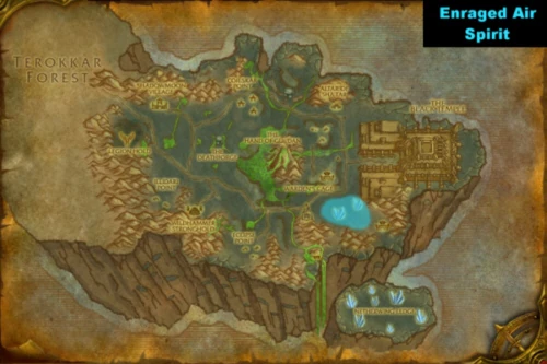 A good location to find Enraged Air Spirits