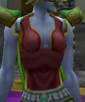 Troll female wearing the Red Mageweave Vest