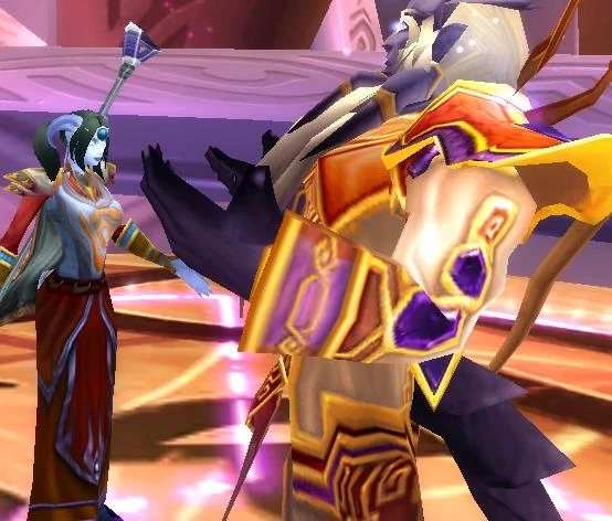 Velen telling Minoche to help the affected.