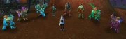 Raptor mounts in Sen'jin Village