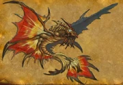 Burning Crusade concept art of a dragonhawk