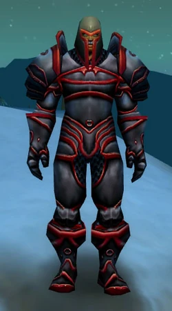 Human male in the Dark Iron armor set