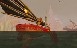 The Sin'loren facing Sun's Reach Harbor