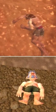 There they were, nestled in the sand, unconscious, maybe dead.