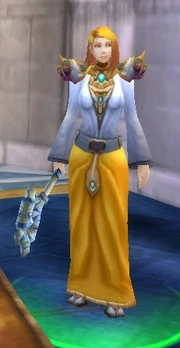 High Priestess Laurena resides in the Cathedral of Light in Stormwind ready to train Priests of all capabilities