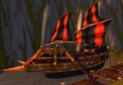 Harbinger harbored at Faldir's Cove