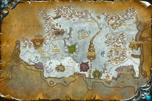 Dragonblight Map from the Beta
