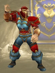 Human male wearing the Runic plate armor set