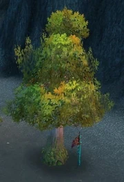 That tree doesn't look out of place at all.