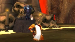 Zima kneels in submission to the Lord of the Forgotten Shadow