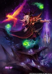 Kael'thas as seen in the TCG (Illidan betrayed his brother and is a traitor to his people, but he is not alone... )