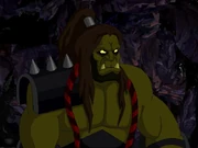 Screenshot of Grom Hellscream in Warcraft Adventures