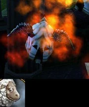 Flying Sheep on Fire from Warcraft III