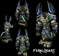 Tauren male wearing Feralheart Raiment