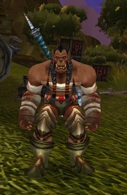Brown, the skin color of orcs untouched by warlock magic.