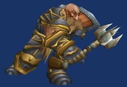 Dwarf fighting with the Ardent Custodian