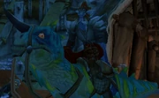 Kultalth in raptor at the front of Ogrimmar