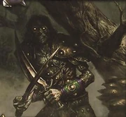 For some, night is the new day.Bracers of the Eclipse art from the WoW TCG.