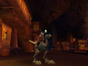 A male gnome riding Icy Blue Mechanostrider Mod A