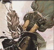 "What happens when...?"The Unstoppable Force art from the WoW TCG.