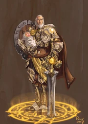 Lothar leading the refugees of Azeroth to Lordaeron.