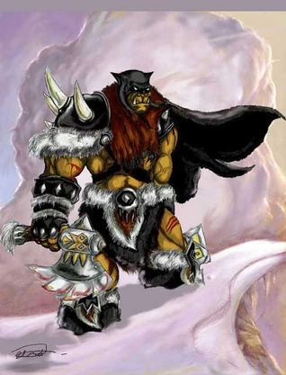Concept art of Rexxar, Champion of the Horde.