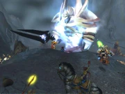 An epic battle against the newborn Thunderaan