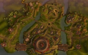 The massive Garadar, as seen from the sky.