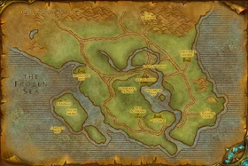 Fan made map of the Howling Fjord