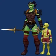Grihm with his mother, Jertrana, during the early years of their exile.