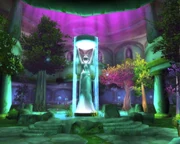The Temple was rebuilt in Darnassus after the Battle of Mount Hyjal.