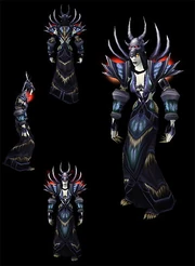 Undead female wearing Warlord's Regalia