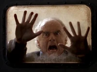 Mike Atkins trapped in an industrial-scale microwave
