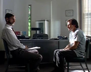Barry meets with Dr. Del Hakkie in his office at Davis Correctional Treatment Center