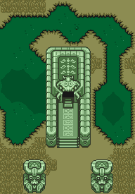 The entrance to the Swamp Palace