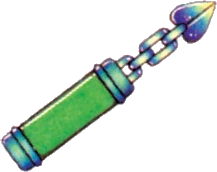 Artwork of the Hookshot from A Link to the Past