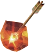 Artwork of a Fire Arrow from Ocarina of Time and Majora's Mask