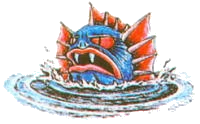 Artwork of a River Zora from The Legend of Zelda