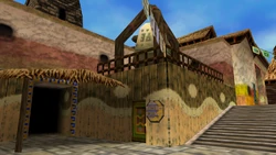 The exterior of the Stock Pot Inn
