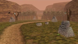 Link at Ikana Graveyard