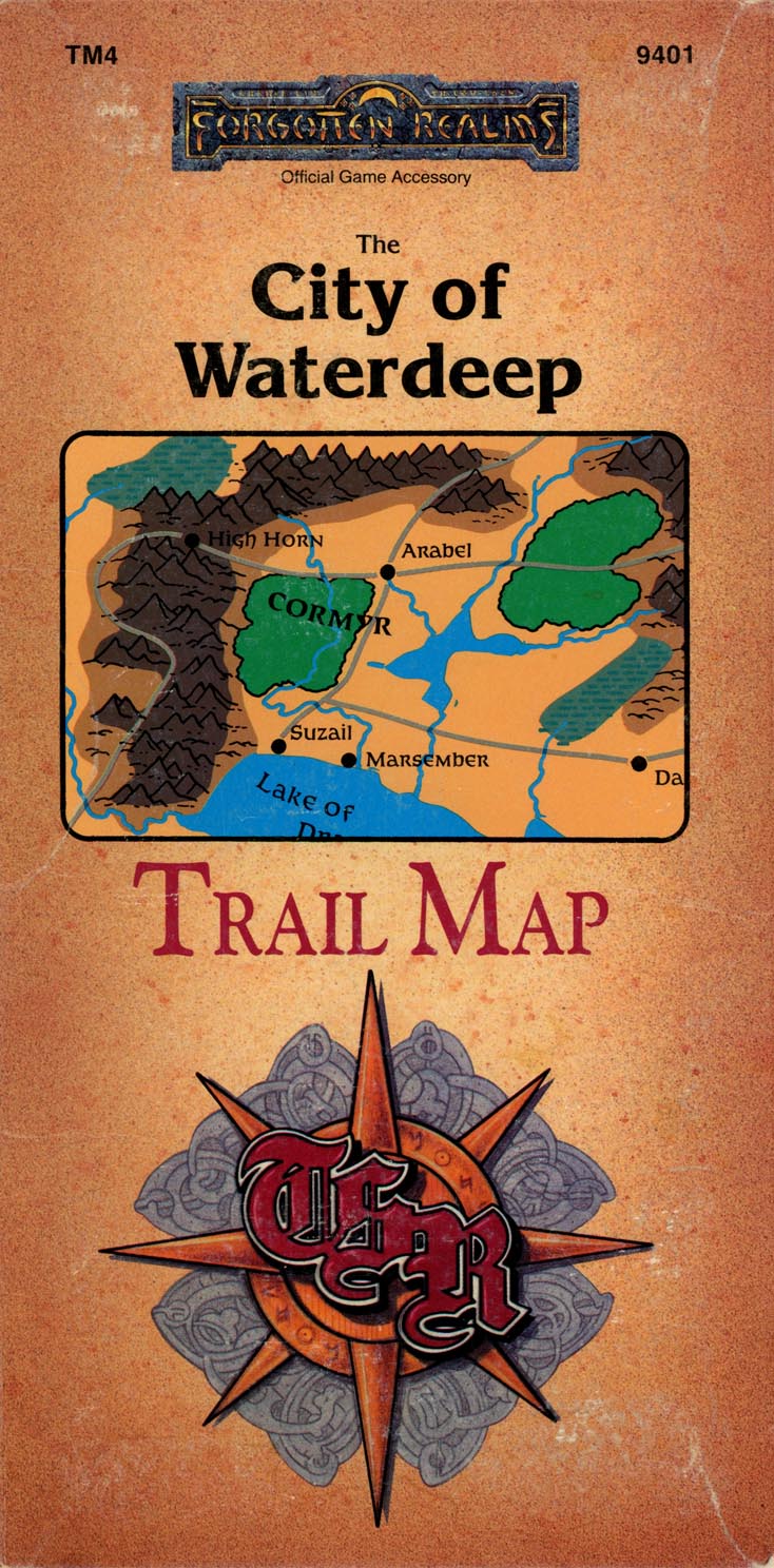 The City of Waterdeep Trail Map - The Forgotten Realms Wiki - Books ...