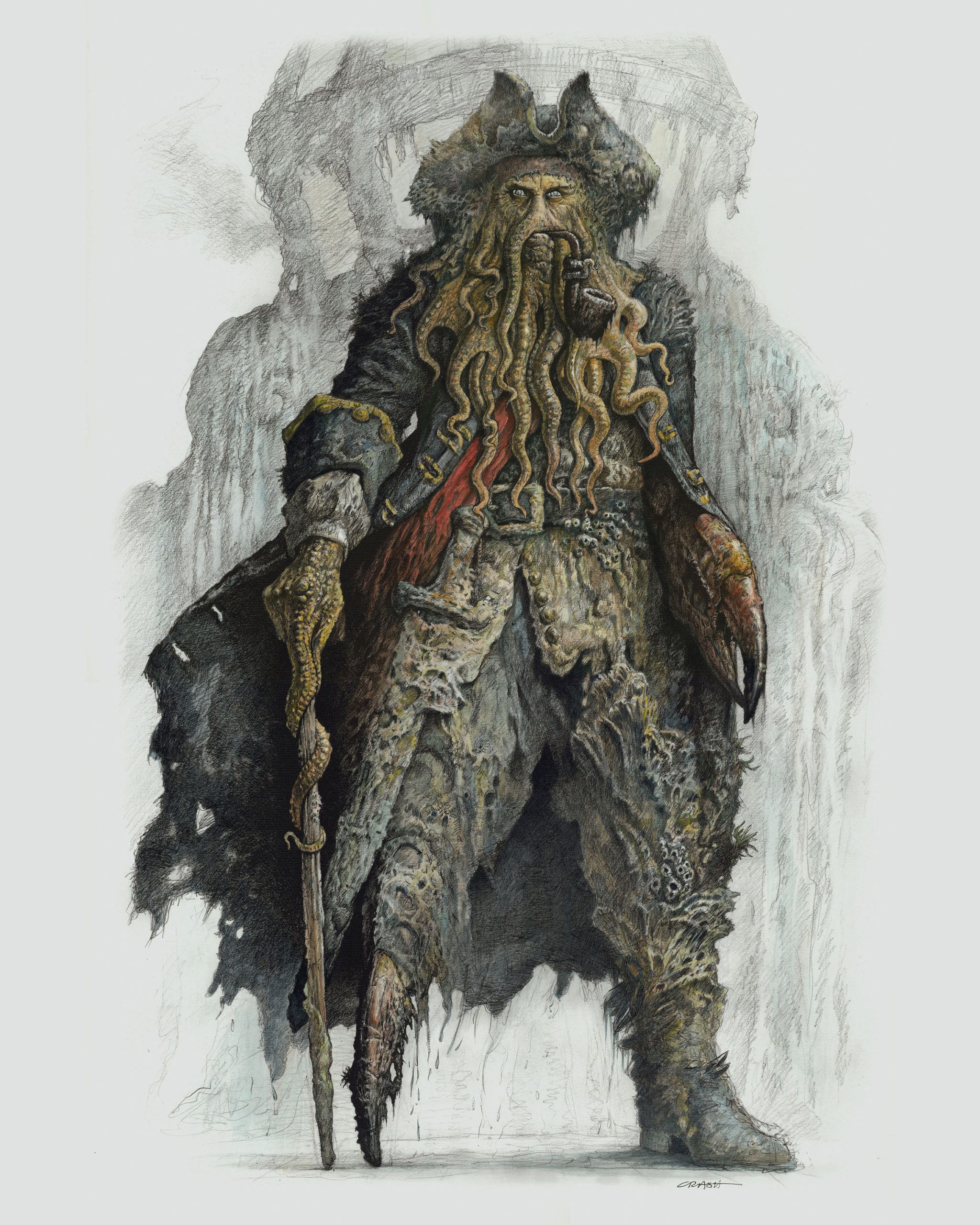 Image - Concept art - Davy Jones.jpg - Pirates of the Caribbean Wiki ...