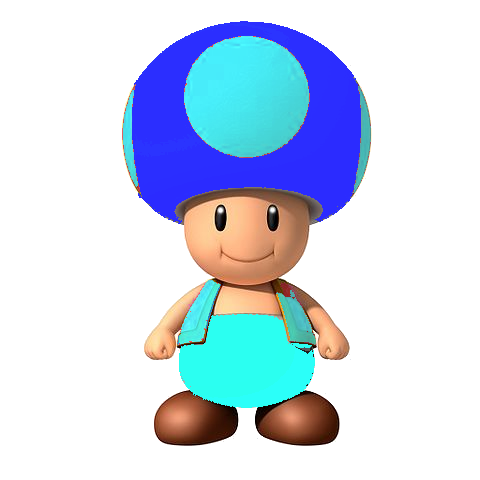 Blue Toad Mario